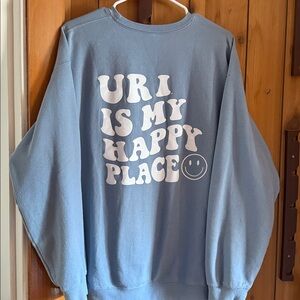 URI University of Rhode Island Blue Crewneck Sweatshirt